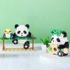 Compatible Lego China building block giant panda Hua Hua figurine gift, educational assembly small particle building block toy wholesale Application Scenario